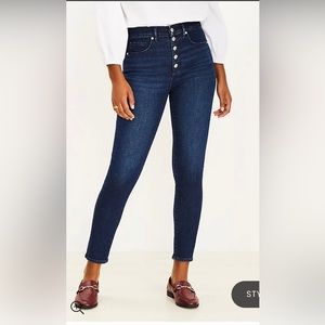 LOFT - The skinny jeans. Button front. Size 2